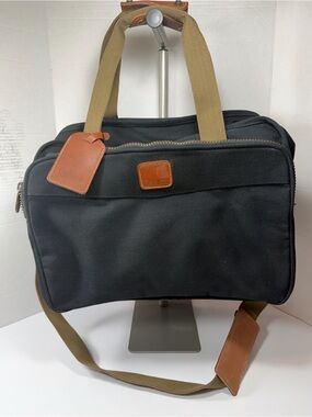 VTG Dakota by Tumi Briefcase Bag Black Nylon Strap Luggage Tag 5324S